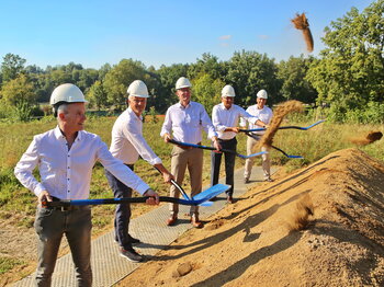 Pressebild: SWU baut drei neue Trinkwasserkammern am Kuhberg