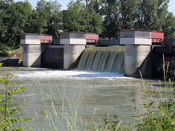 Titelbild SWU Wasserkraftwerk Böfinger Halde