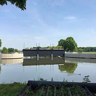 Download Pressebild: Donauradweg am Ersinger Wasserkraftwerk ist wieder frei