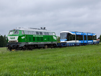 Pressemitteilung: Neue Wege für klimafreundlichen Transport von Straßenbahnwagen