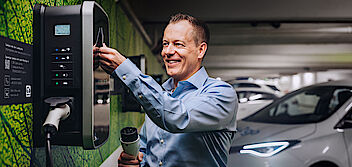 Bild: SWU E-Mobilitaet Private Ladestationen in gewerblichen Tiefgaragen