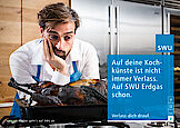 SWU. Verlass dich drauf. Kampagnenmotiv Kochkünste