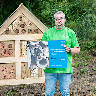 Pressebild: Bienenhotels Öpfingen