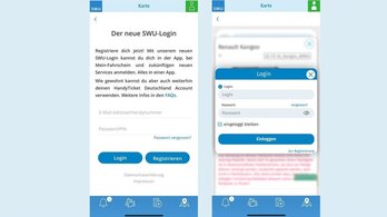 Bild: App swu2go Login