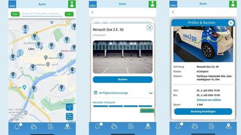 Bild: App swu2go Buchung
