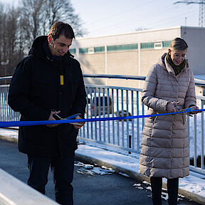 Pressebild: Eröffnung Wiblinger Kanalbrücke 1