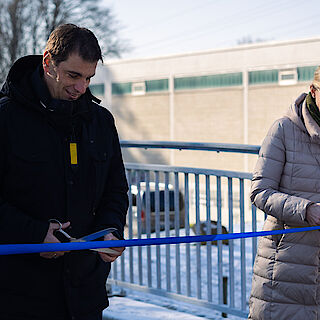 Pressebild: Eröffnung Wiblinger Kanalbrücke 1