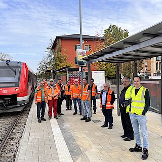 Pressefoto: Bahnstrecke Senden-Weißenhorn nimmt planmäßig Regelbetrieb auf