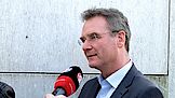 Bild Glasfaser Spatenstich SWU TeleNet Geschäftsführer Michael Beuschlein im Interview