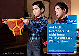SWU. Verlass dich drauf. Kampagnenmotiv Zwillinge