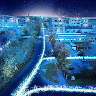 Ulmer Industriegebiet Donautal jetzt mit flächendeckendem Glasfasernetz.