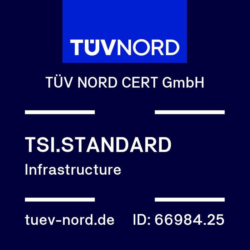 TÜV Nord Zertifizierung TSI.STANDARD